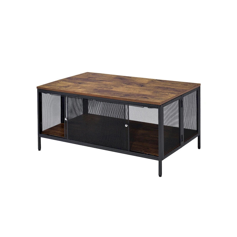Antique Oak Finish Coffee Table