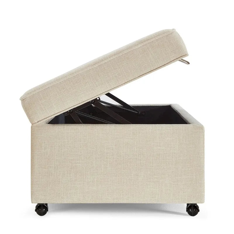 Modern Large Comfort Sofa Ottoman with Storage,Storage Ottoman