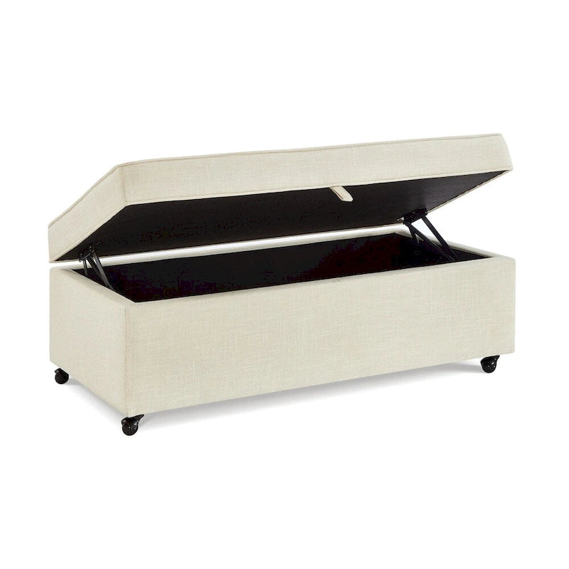 Modern Large Comfort Sofa Ottoman with Storage,Storage Ottoman
