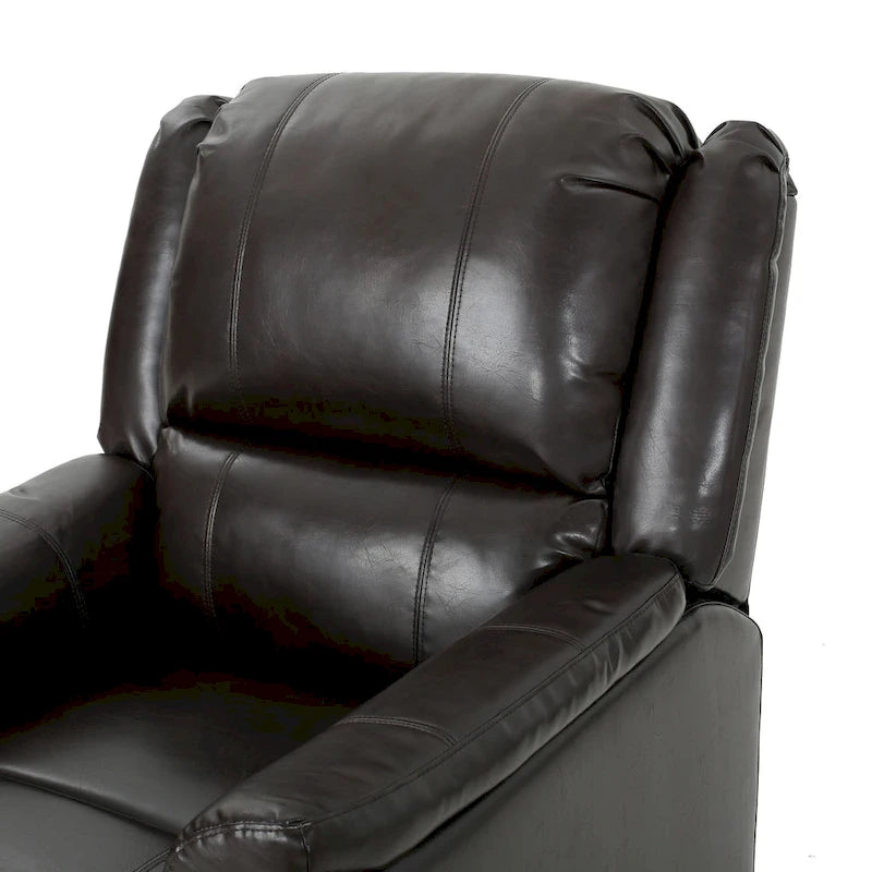 Fabric Glider Recliner with Swivel, Manual Reclining Chair
