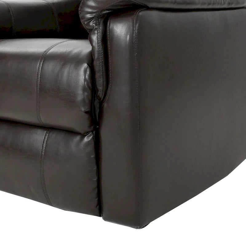Fabric Glider Recliner with Swivel, Manual Reclining Chair