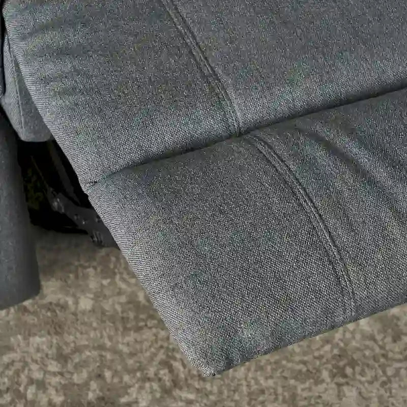 Fabric Glider Recliner with Swivel, Manual Reclining Chair