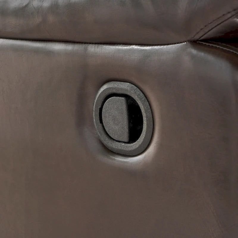 Fabric Glider Recliner with Swivel, Manual Reclining Chair