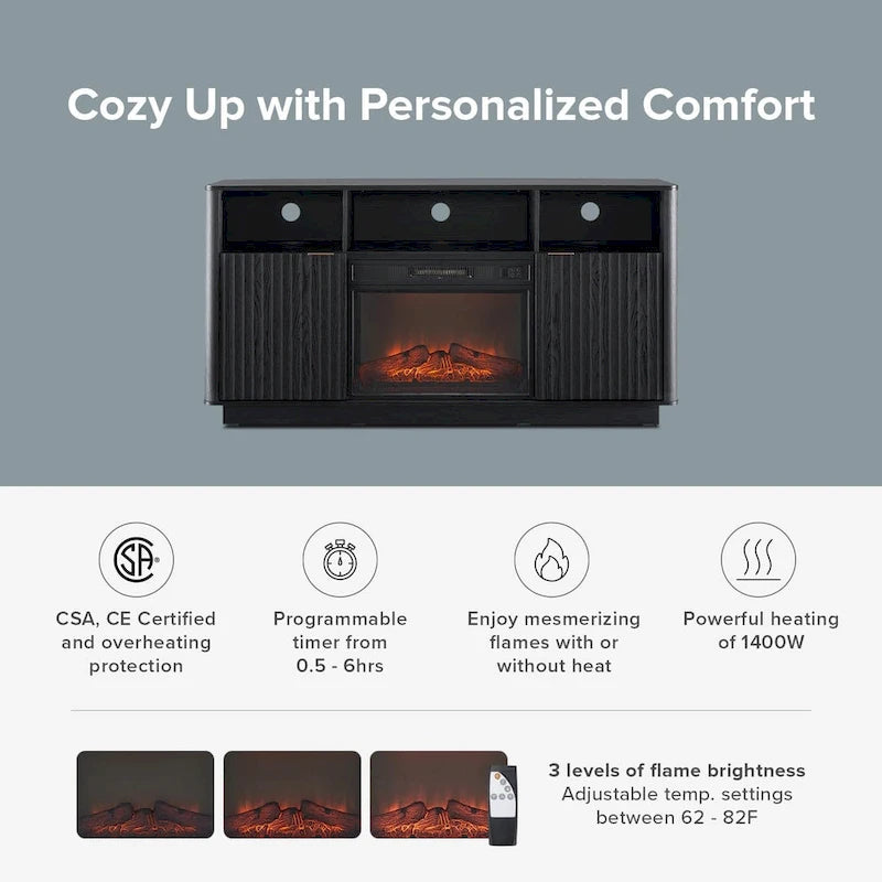 59 Electric Fireplace TV Stand