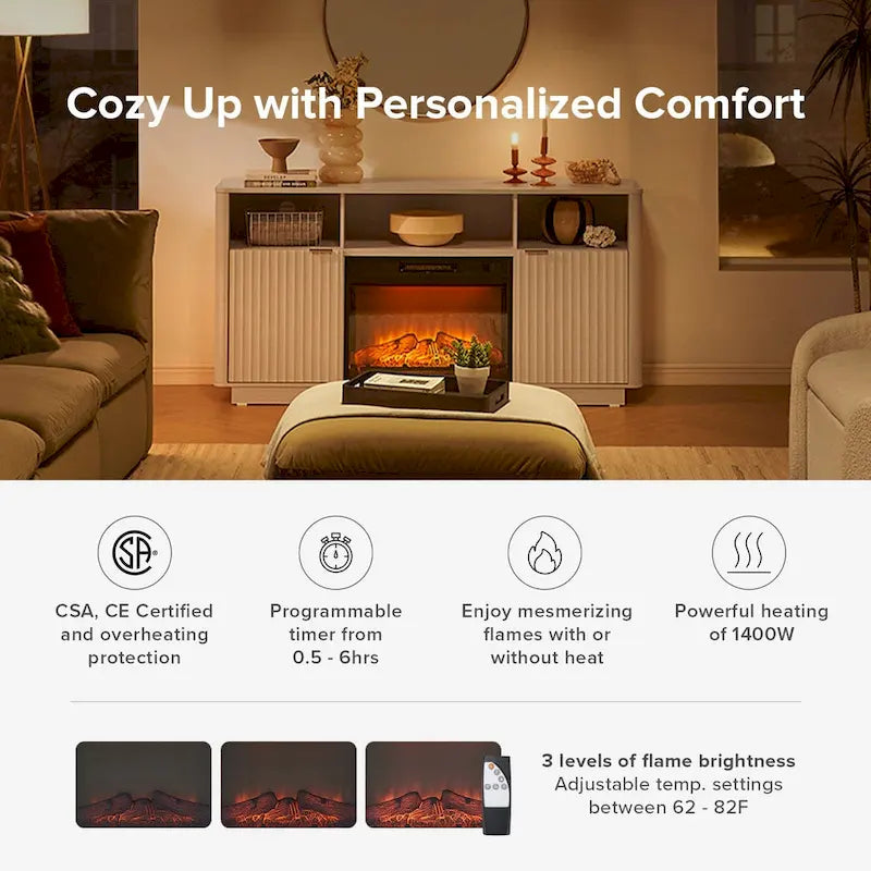 59 Electric Fireplace TV Stand