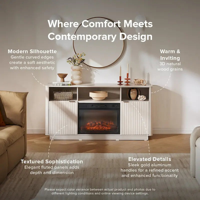 59 Electric Fireplace TV Stand