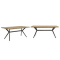 70 Iron Grey Metal Base 4-6 Person Dining Table