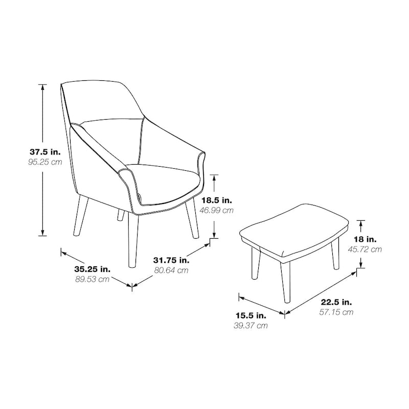 Chair and Ottoman