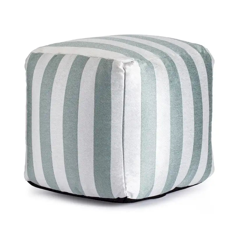 Indoor/Outdoor 18 x 18 Square Pouf Ottoman
