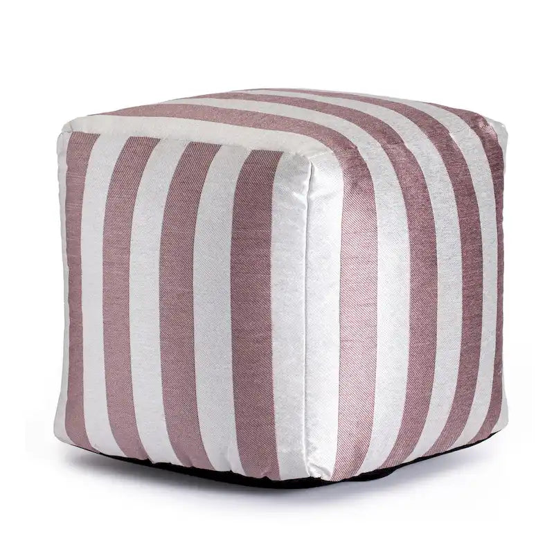 Indoor/Outdoor 18 x 18 Square Pouf Ottoman