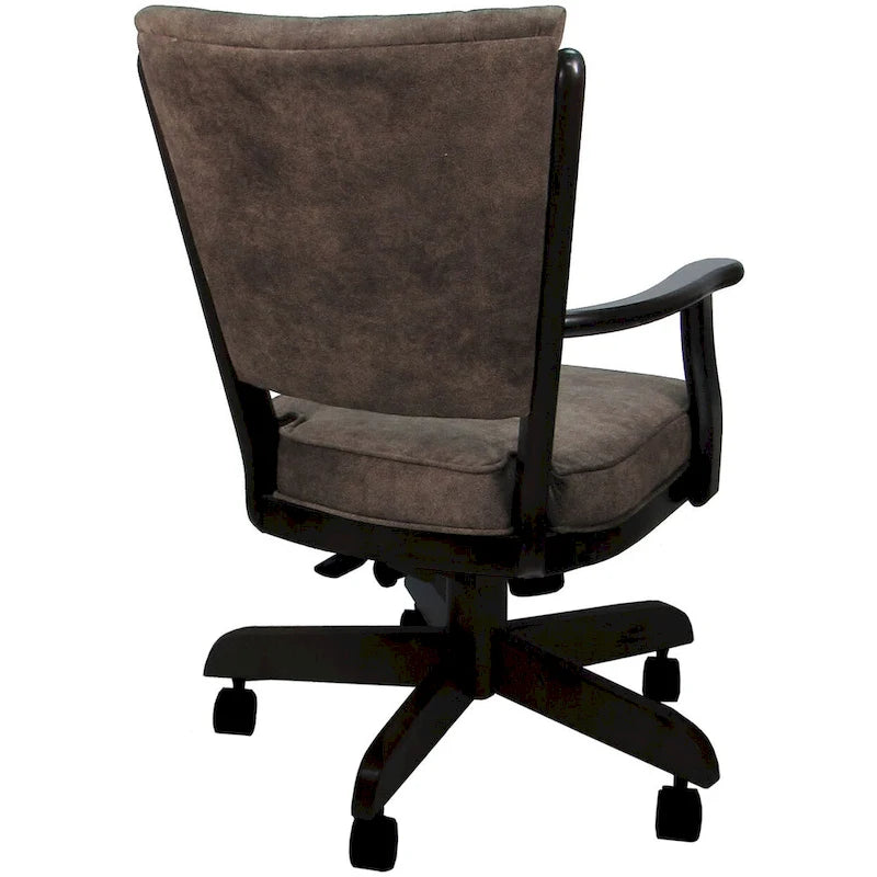 Classic Caster Solid Wood Dining Chair on Wheels - 39 inch High