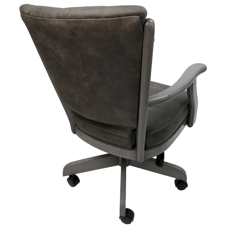 Classic Caster Solid Wood Dining Chair on Wheels - 39 inch High