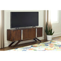 Mid-Century Modern 59 Wide Solid Wood Walnut TV Stand