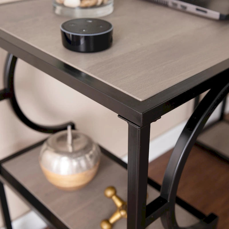 Furniture Transitional Brown Wood Desk