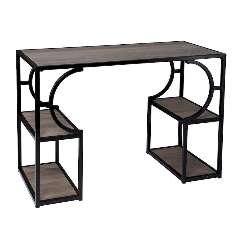 Furniture Transitional Brown Wood Desk