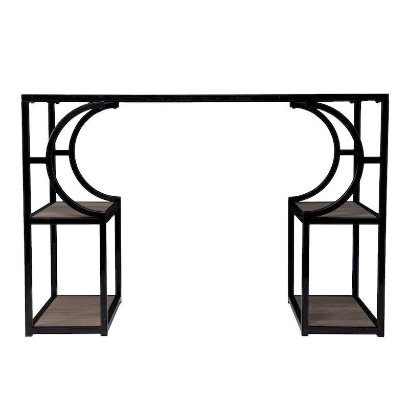 Furniture Transitional Brown Wood Desk