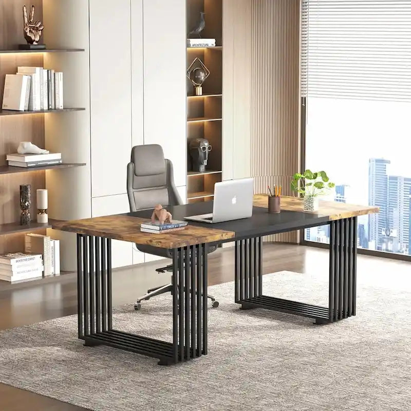 70.9 Modern Home Office Desk, Computer Executive Desk