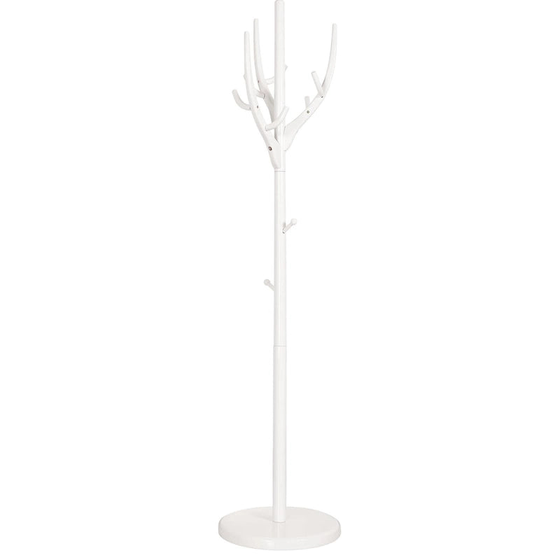 Adjustable Tree-branch Coat Rack Freestanding, Rubberwood Coat Tree - 16.54Dia. x 71.65H