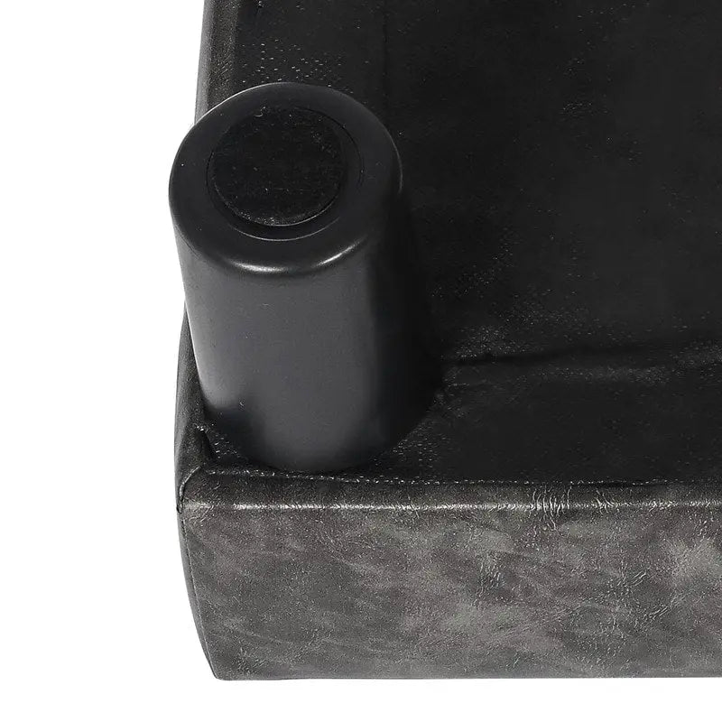 Small Footstool Leather Ottoman Square Footrest Stool Modern