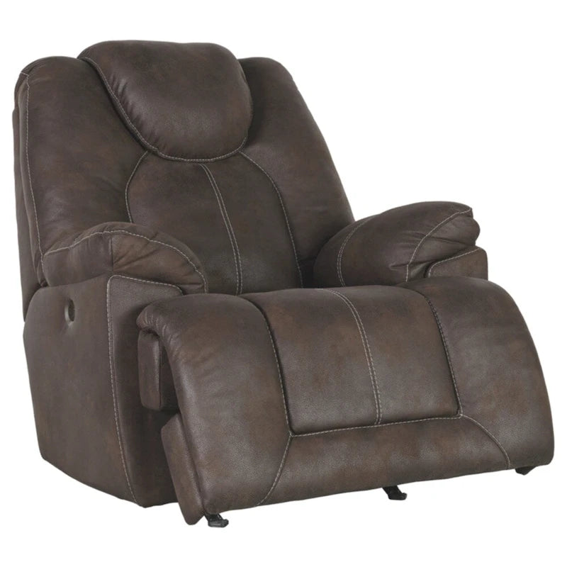 Contemporary Power Rocker Recliner Coffee