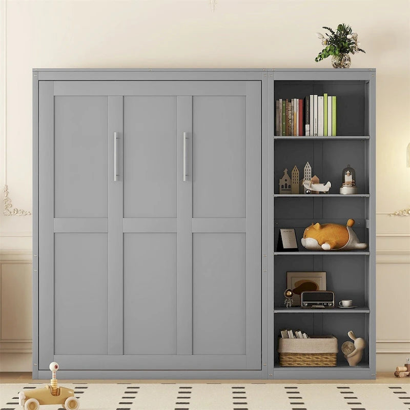 Murphy Bed Wall Bed with Shelves
