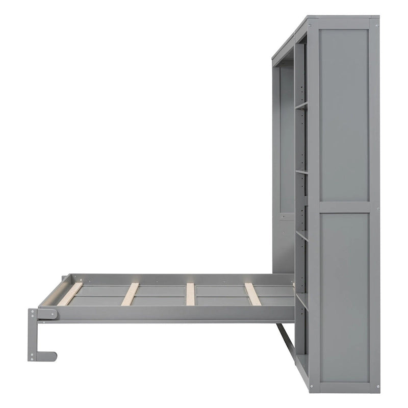 Murphy Bed Wall Bed with Shelves