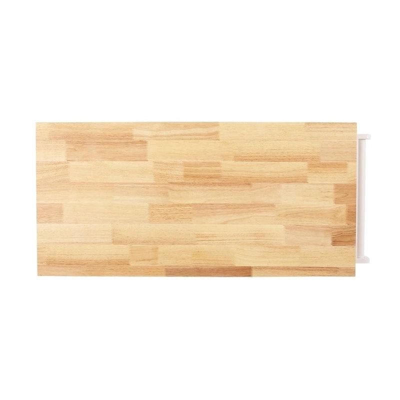 Modern Wooden Kitchen Cart with Wheels Drawer and Cabinet
