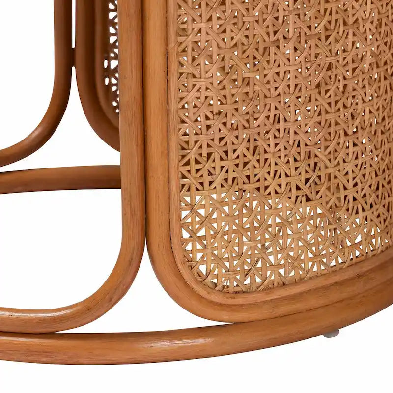 Bohemian Rattan End Table