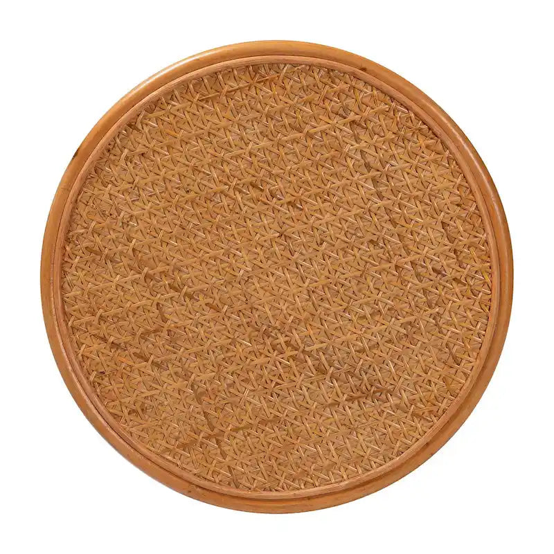 Bohemian Rattan End Table