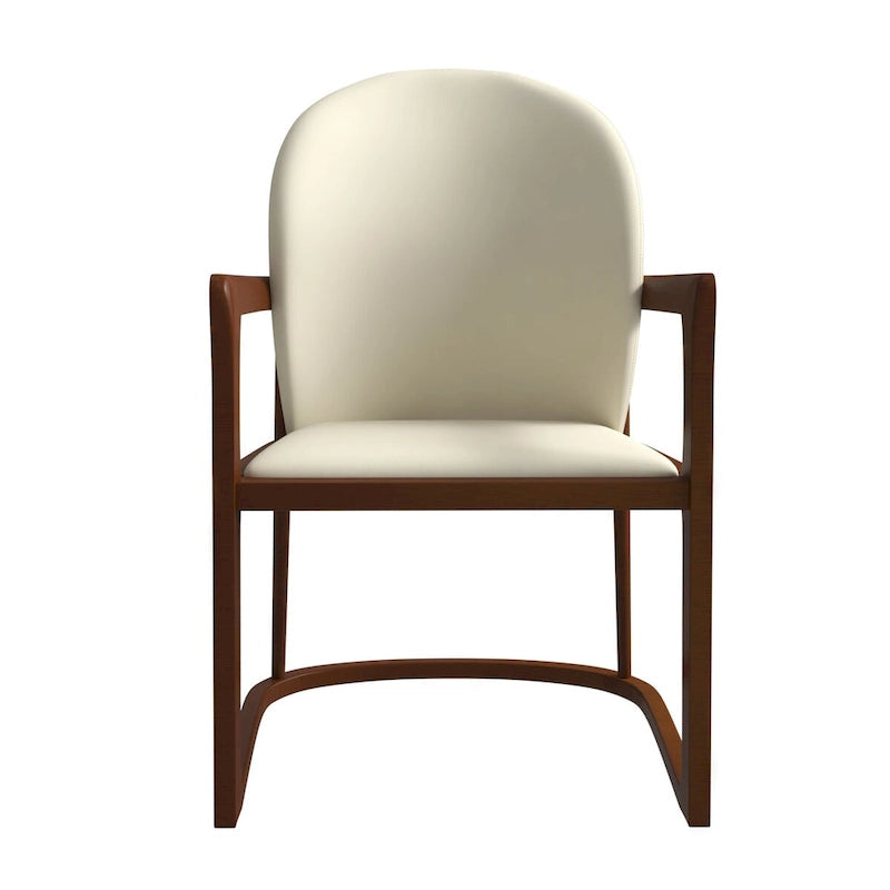 Modern Dining Chair in Upholstered Leather Svelta Series