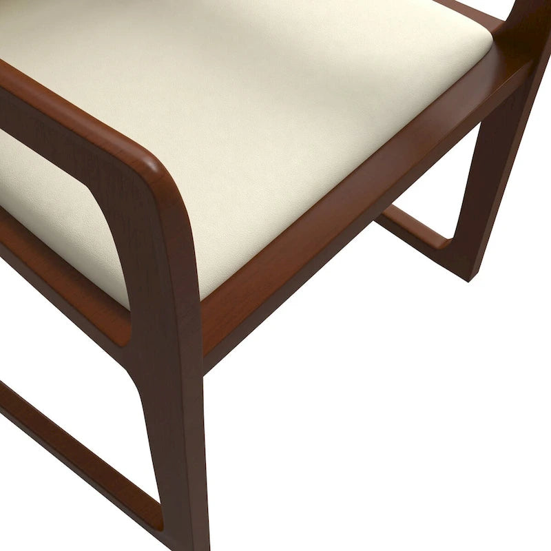 Modern Dining Chair in Upholstered Leather Svelta Series