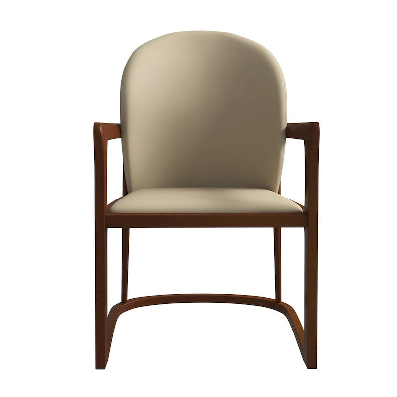 Modern Dining Chair in Upholstered Leather Svelta Series