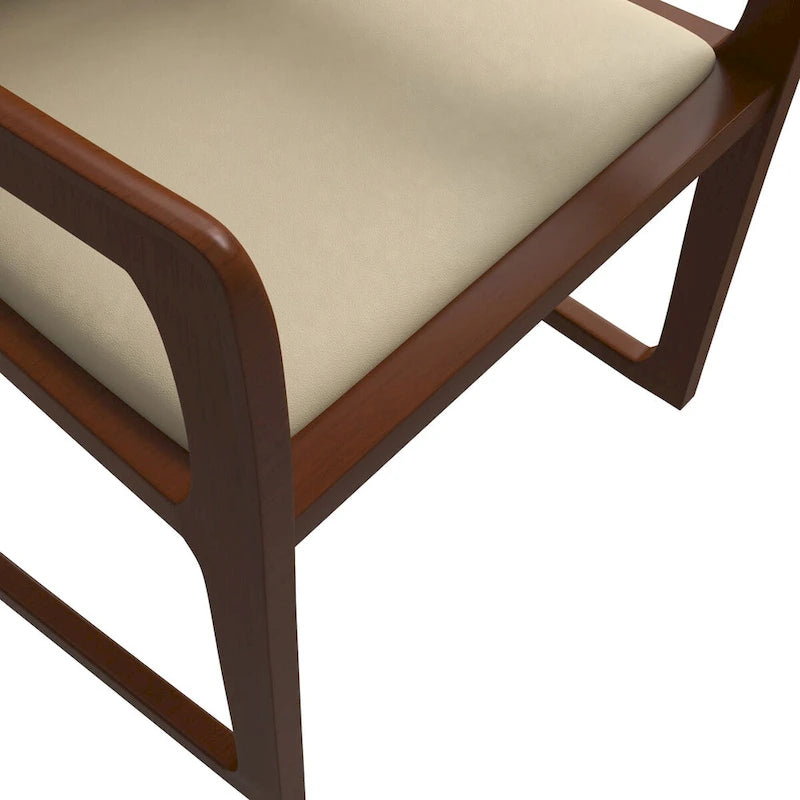 Modern Dining Chair in Upholstered Leather Svelta Series