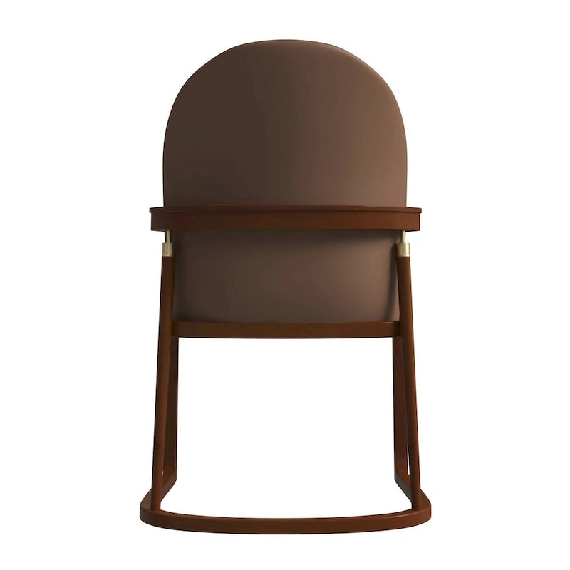 Modern Dining Chair in Upholstered Leather Svelta Series