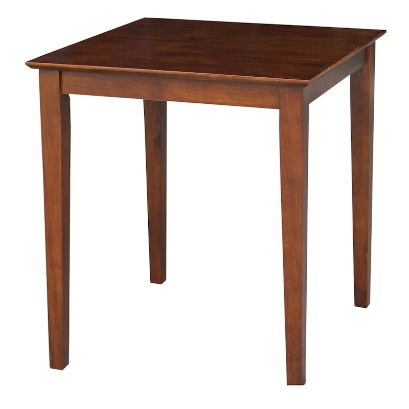 The Espresso-finished Wood Table with Shaker Legs - Espresso