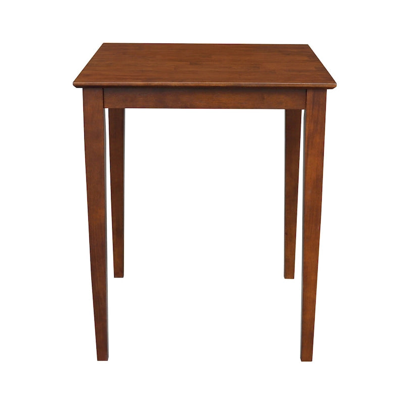 The Espresso-finished Wood Table with Shaker Legs - Espresso