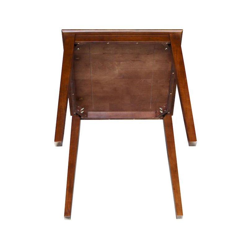 The Espresso-finished Wood Table with Shaker Legs - Espresso