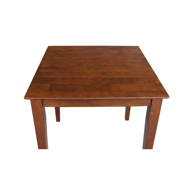 The Espresso-finished Wood Table with Shaker Legs - Espresso