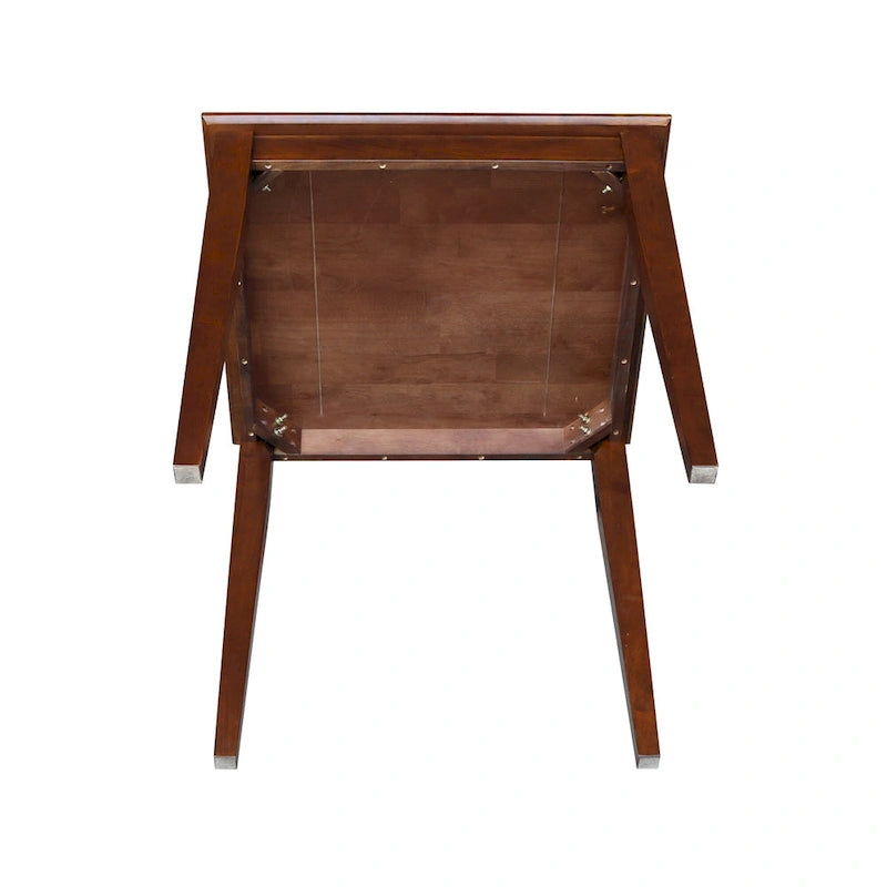 The Espresso-finished Wood Table with Shaker Legs - Espresso