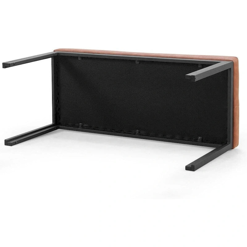 36.6 Upholstered Leather PU Dining Bench