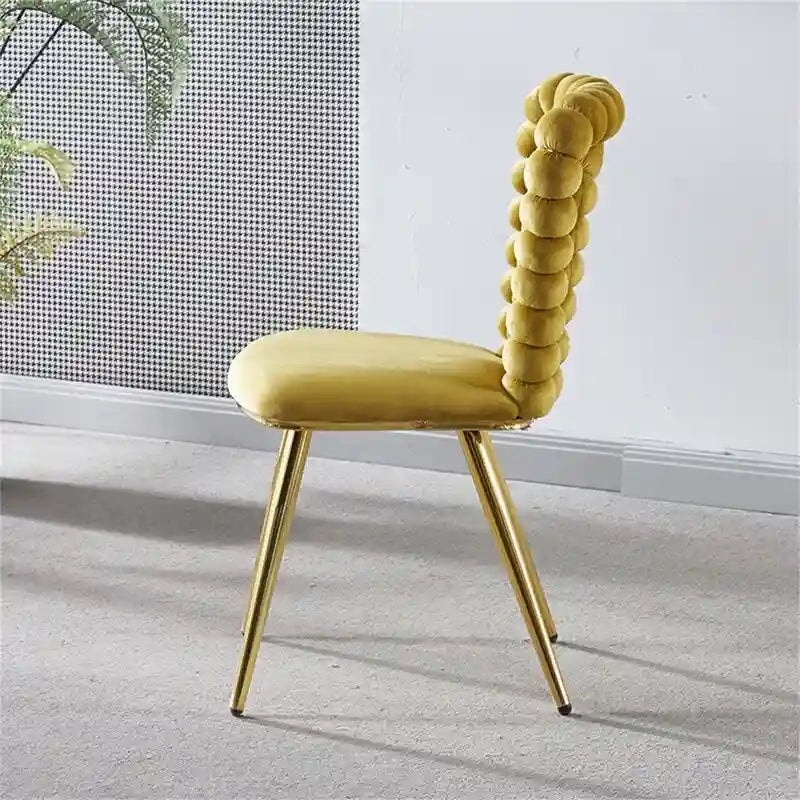 Modern Dining Chair with Metal Legs Set of 2