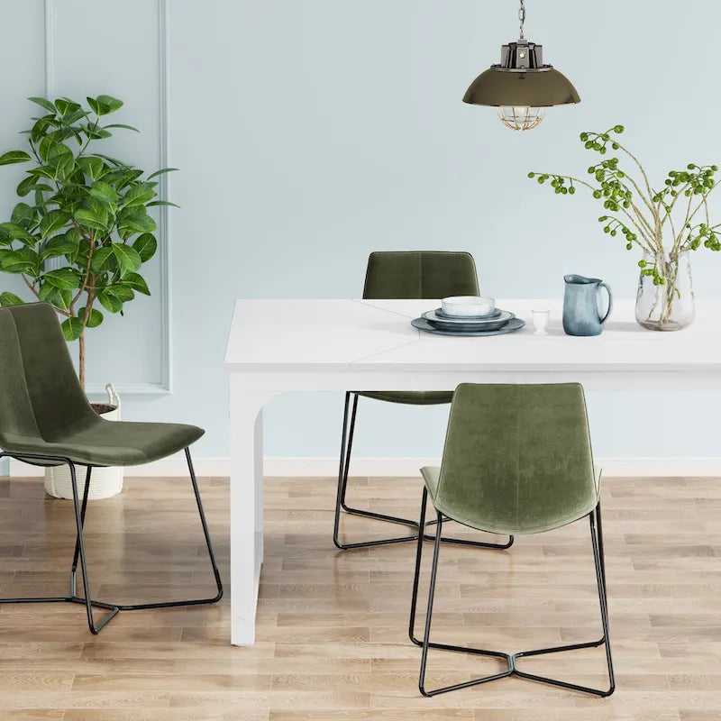 79 Inches Modern Rectangular Dining Table for 6-8 - 78.74 L x 39.37 W x 30.31H