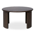 Small Oval Coffee Table, Dark Brown