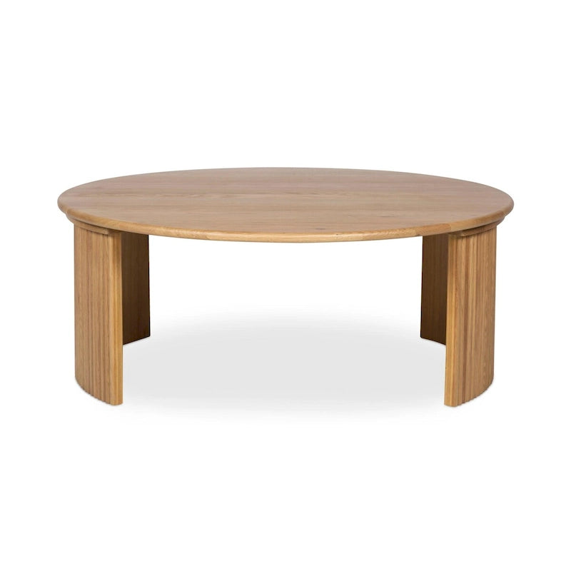 Small Oval Coffee Table, Dark Brown