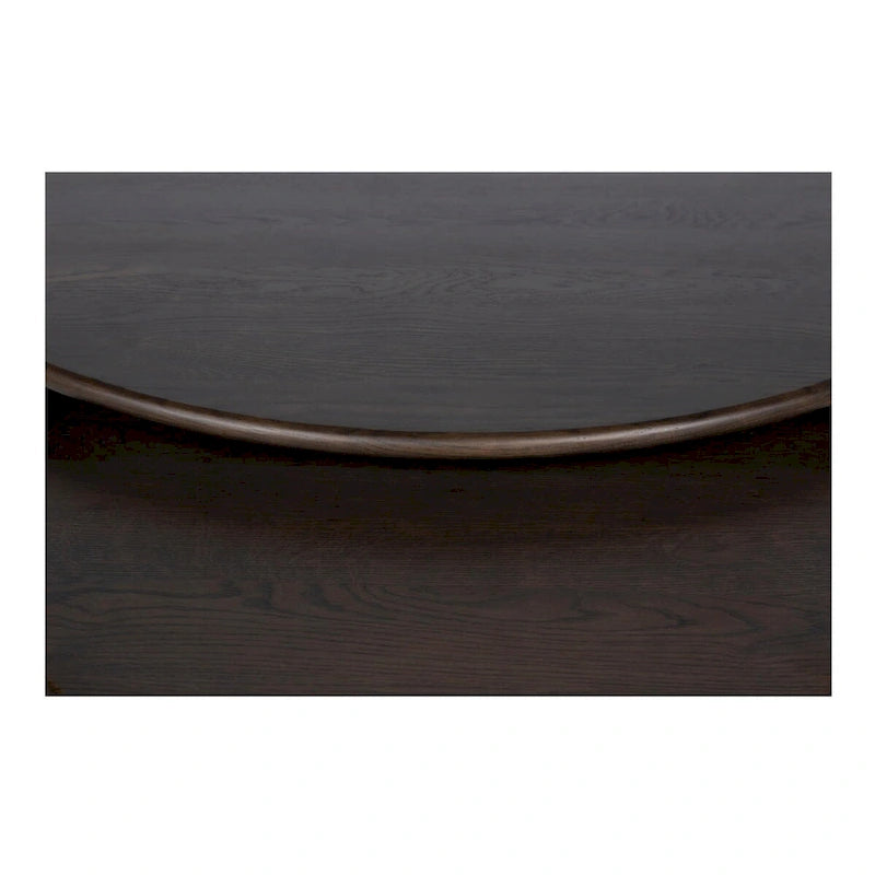 Small Oval Coffee Table, Dark Brown