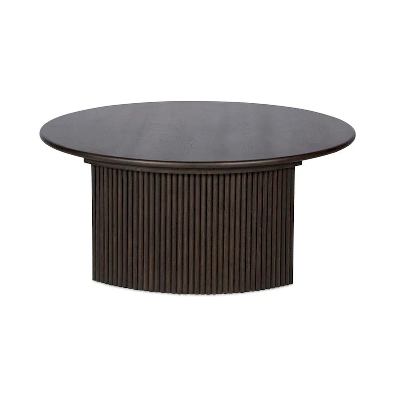 Small Oval Coffee Table, Dark Brown