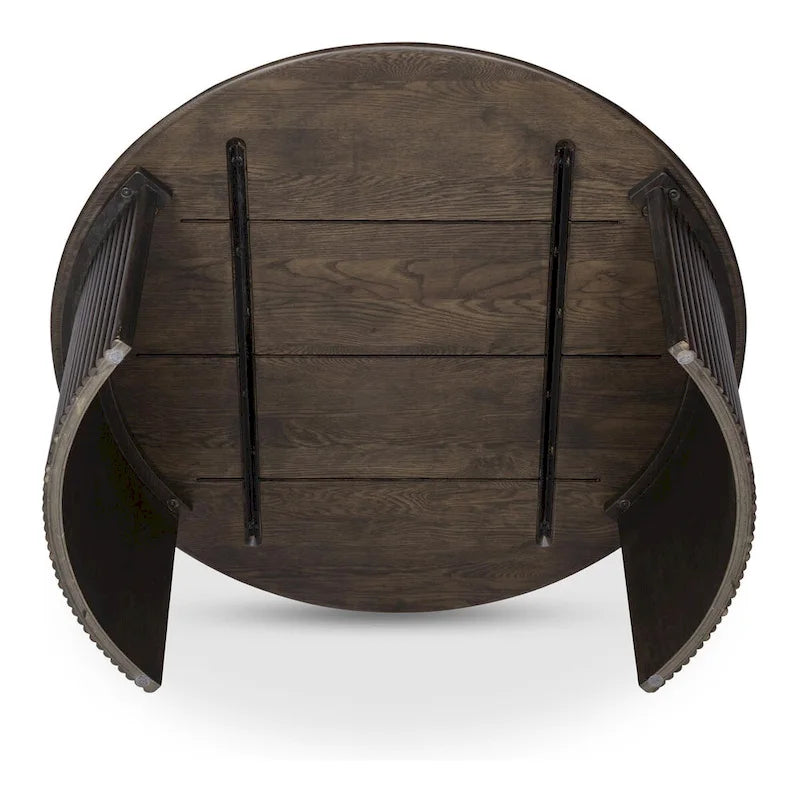 Small Oval Coffee Table, Dark Brown