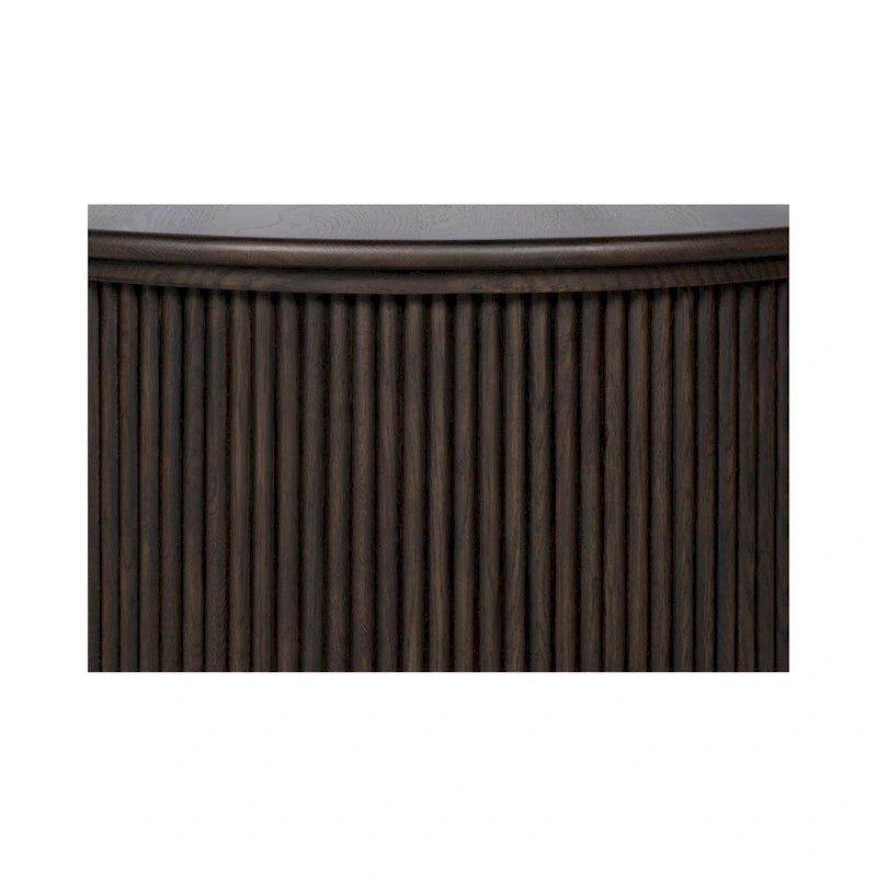Small Oval Coffee Table, Dark Brown