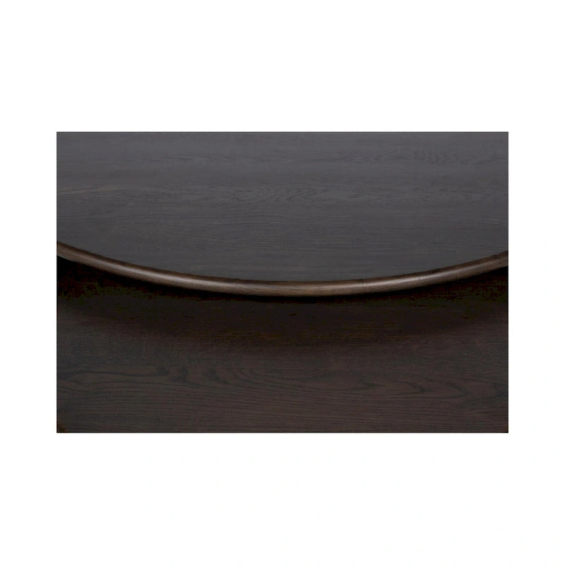 Small Oval Coffee Table, Dark Brown