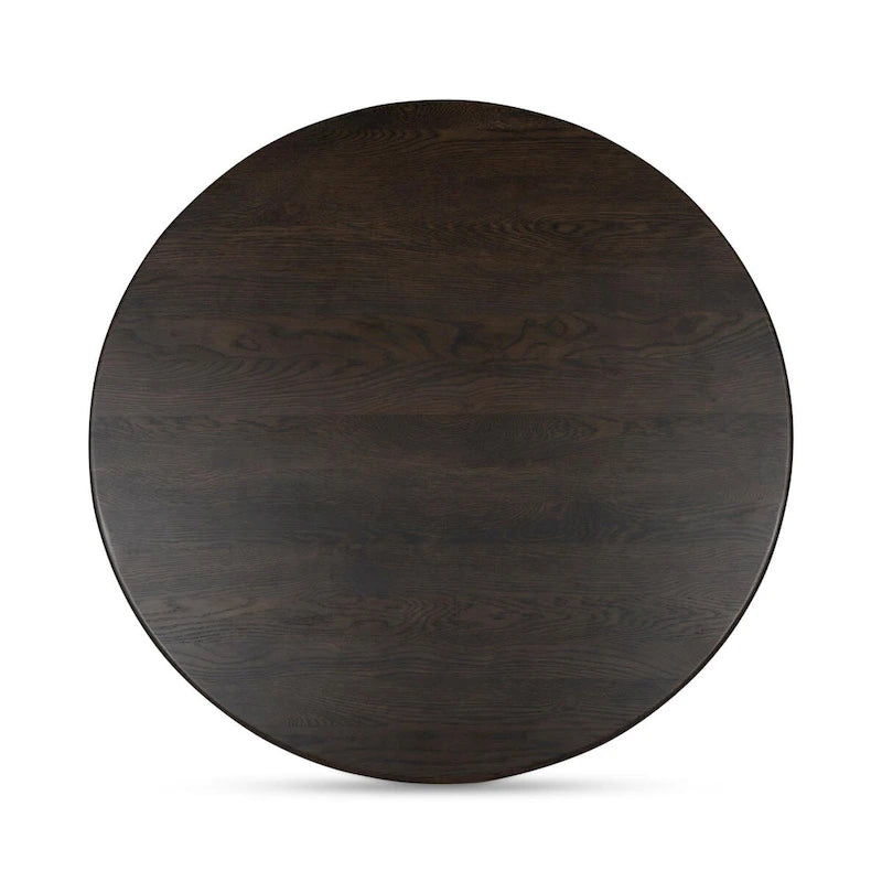 Small Oval Coffee Table, Dark Brown